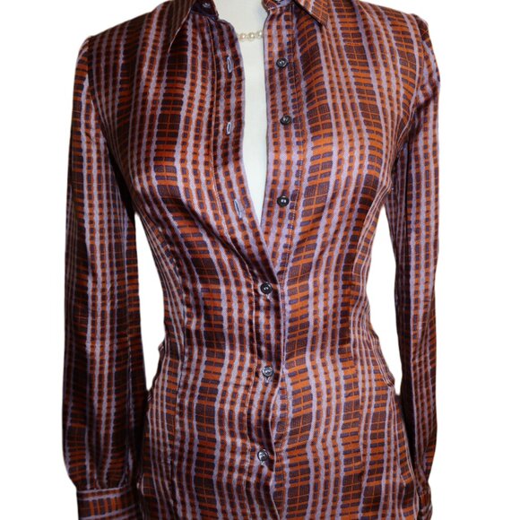 Pre-Owned Prada Button up Silk Top